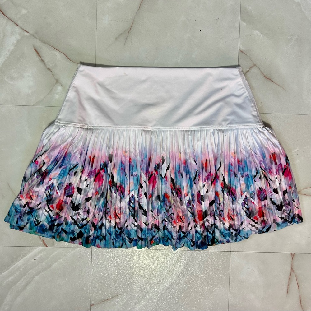 Lucky in Love Colorful Pleated A-Line Skirt